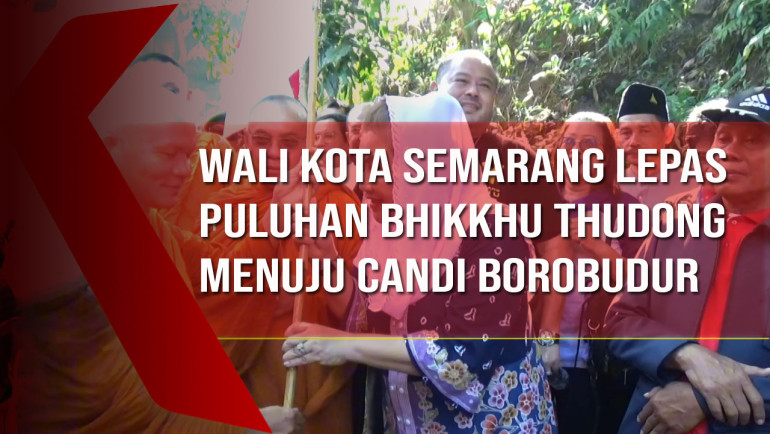 Wali Kota Semarang Lepas Puluhan Bhikkhu Thudong Menuju Candi Borobudur