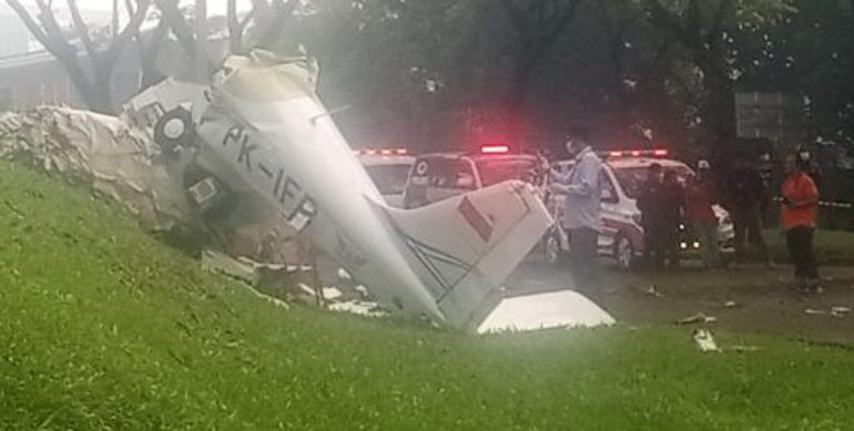 Cuaca Buruk Diduga Jadi Penyebab Kecelakaan Pesawat PK-IFP di&nbsp;Tangsel