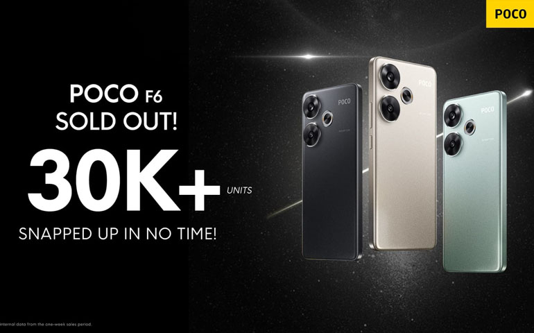 Seminggu Setelah dirilis, Lebih dari 30.000 Unit POCO F6&nbsp;Terjual