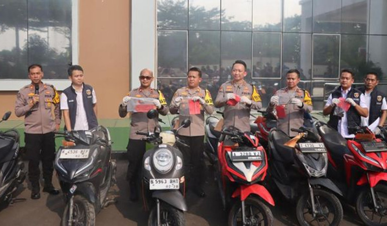 Ungkap Sindikat Curanmor, Polisi Tetapkan 10 Orang Jadi Tersangka dan Sita 16 Unit&nbsp;Motor